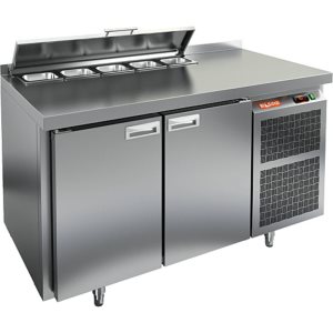 Стол холодильный для салатов HiCold SL2-11GN (1/6) М с крышкой