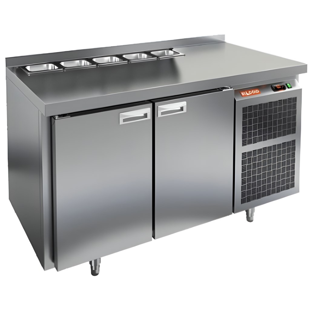Стол холодильный для салатов HiCold SL2-11GN (1/6) без крышки
