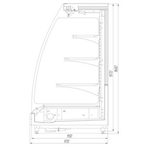 Горка холодильная Север Миндаль 1600/970 ВХС-2000 - Изображение 2