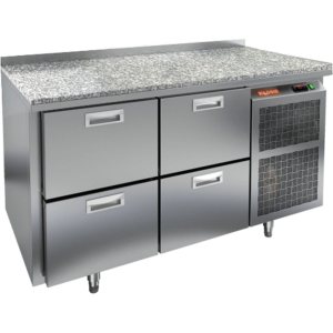 Стол холодильный среднетемпературный HiCold GN 22/TN камень