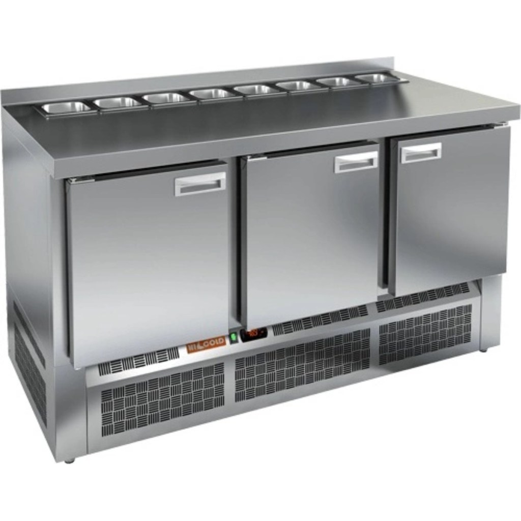 Стол холодильный для салатов HiCold SLE2-111SN (1/6) без крышки