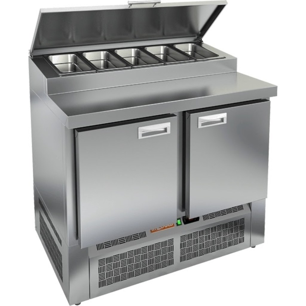 Стол холодильный для пиццы HiCold PZE2-11/GN (1/6H)