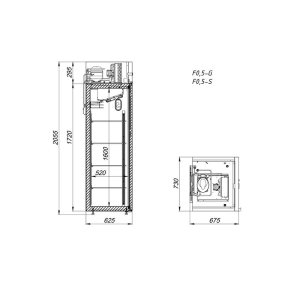  Шкаф холодильный низкотемпературный Arkto F0.5-S - Изображение 2