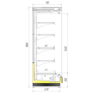 Горка холодильная Север МАНГО-Slim 1950/710 ВХС-1875 - Изображение 5