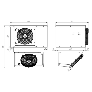 Моноблок холодильный низкотемпературный Intercold  МLCM-108 FT T (опция -30° С) - Изображение 2