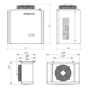 Сплит-система холодильная среднетемпературная Intercold MCM 331 PR FT (опция -30° С) - Изображение 4