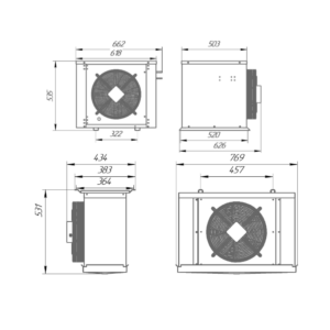 Сплит-система холодильная среднетемпературная Intercold MCM 335/220 FT (опция -10° С) - Изображение 2