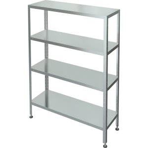 Стеллаж с 4-я сплошными полками МХМ С-4-0,4/1,5/1,6 (нержавейка) 